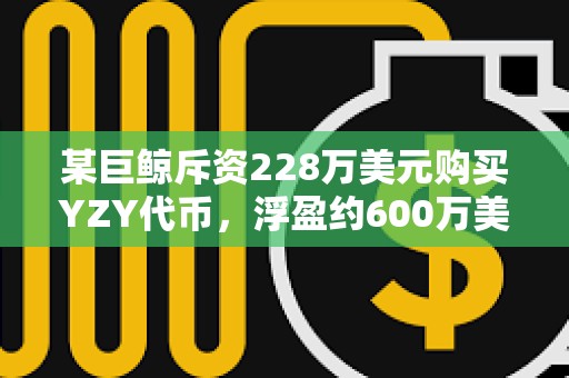 某巨鯨斥資228萬美元購買YZY代幣，浮盈約600萬美元