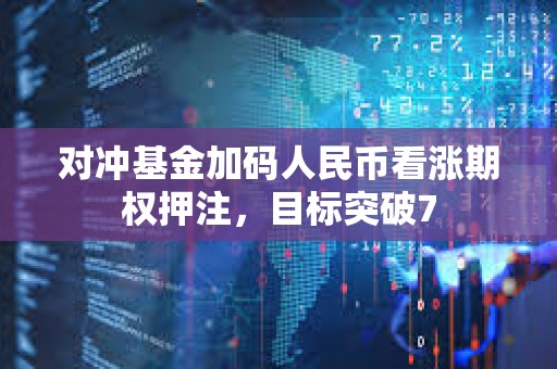對沖基金加碼人民幣看漲期權押注，目標突破7