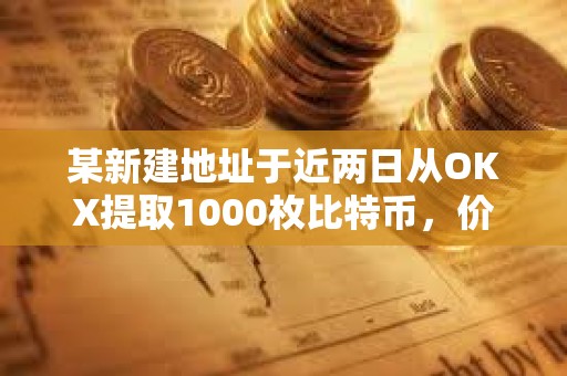 某新建地址于近兩日從OKX提取1000枚比特幣，價值1.1557億美元