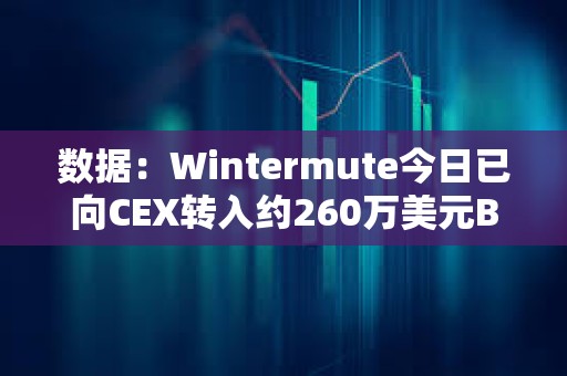 數(shù)據(jù)：Wintermute今日已向CEX轉(zhuǎn)入約260萬美元BLUR