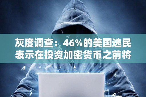 灰度調(diào)查:46%的美國選民表示在投資加密貨幣之前將等待更多政策 灰度調(diào)查:46%的美國選民表示在投資加密貨幣之前將等待更多政策