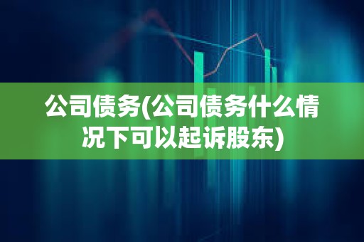 公司債務(wù)(公司債務(wù)什么情況下可以起訴股東)
