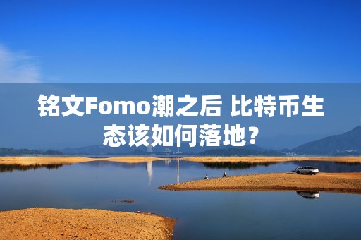 銘文Fomo潮之后 比特幣生態(tài)該如何落地？