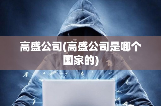 高盛公司(高盛公司是哪個國家的)