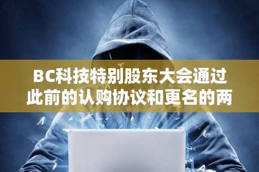 BC科技特別股東大會通過此前的認購協議和更名的兩項決議