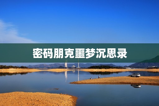 密碼朋克噩夢沉思錄