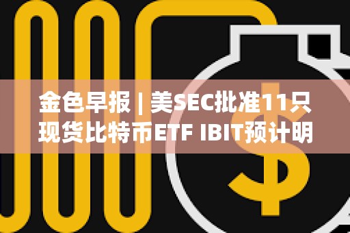 金色早報 | 美SEC批準11只現貨比特幣ETF IBIT預計明日開始在納斯達克交易