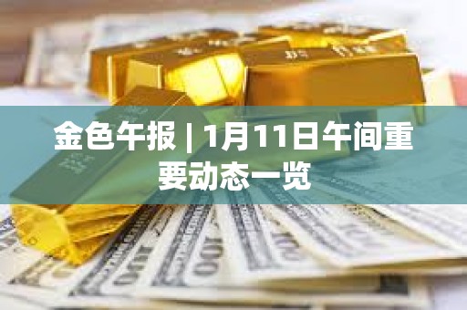 金色午報(bào) | 1月11日午間重要?jiǎng)討B(tài)一覽 金色午報(bào) | 1月11日午間重要?jiǎng)討B(tài)一覽