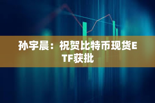 孫宇晨：祝賀比特幣現貨ETF獲批
