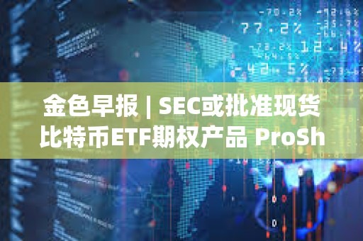 金色早報 | SEC或批準現貨比特幣ETF期權產品 ProShares遞交杠桿類現貨比特幣ETF申請