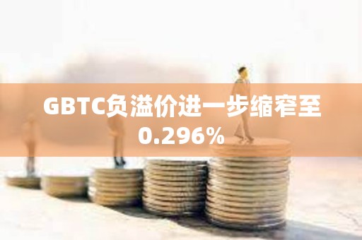 GBTC負溢價進一步縮窄至0.296%