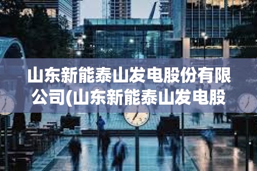 山東新能泰山發電股份有限公司(山東新能泰山發電股份有限公司簡介) 山東新能泰山發電股份有限公司(山東新能泰山發電股份有限公司簡介)