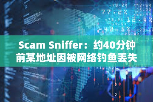 Scam Sniffer：約40分鐘前某地址因被網(wǎng)絡(luò)釣魚丟失價(jià)值420萬(wàn)美元aEthWETH和aEthUNI