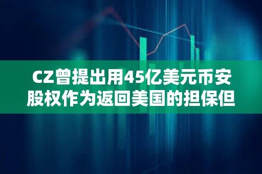 CZ曾提出用45億美元幣安股權(quán)作為返回美國的擔(dān)保但遭法官拒絕