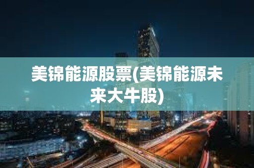 美錦能源股票(美錦能源未來大牛股)