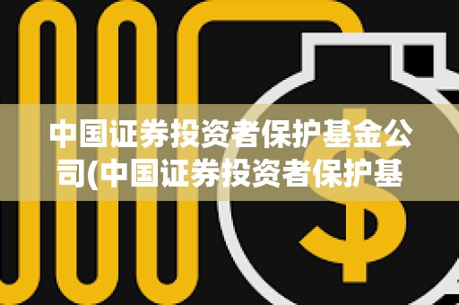 中國證券投資者保護基金公司(中國證券投資者保護基金公司董事長)