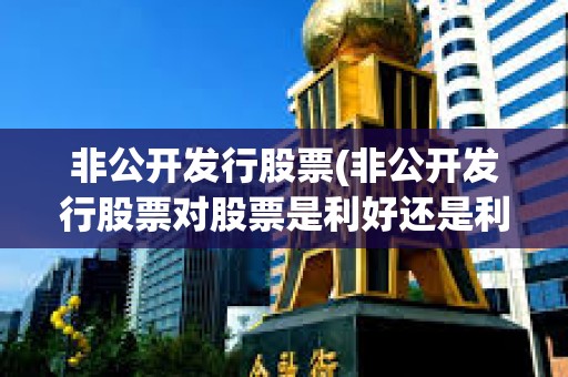 非公開發行股票(非公開發行股票對股票是利好還是利空)