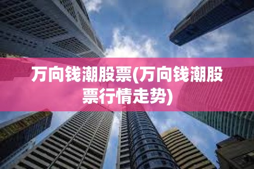 萬向錢潮股票(萬向錢潮股票行情走勢)