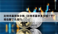 比特幣最初多少錢（比特幣最早多少錢一個?現在翻了幾倍?）