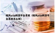 曉風(fēng)p2p網(wǎng)貸平臺(tái)系統(tǒng)（曉風(fēng)p2p網(wǎng)貸平臺(tái)系統(tǒng)怎么樣）