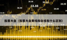 股票大盤（股票大盤黃線和白線有什么區(qū)別）