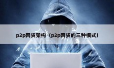 p2p網貸架構（p2p網貸的三種模式）