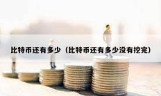 比特幣還有多少（比特幣還有多少?zèng)]有挖完）