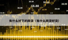 有什么好下的網貸（有什么網貸好貸）