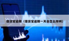 借貸寶逾期（借貸寶逾期一天會(huì)怎么樣啊）