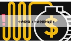 中大投資（中大創投公司）