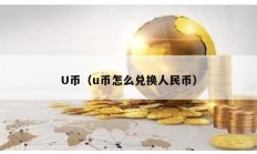 U幣（u幣怎么兌換人民幣）