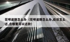 花唄逾期怎么辦（花唄逾期怎么辦,應(yīng)該怎么還,點(diǎn)哪里可以還款）