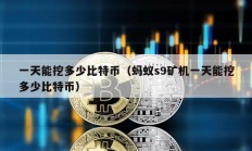一天能挖多少比特幣（螞蟻s9礦機(jī)一天能挖多少比特幣）
