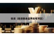 投資（投資新余品牌亮相灣區）