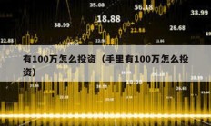 有100萬怎么投資（手里有100萬怎么投資）