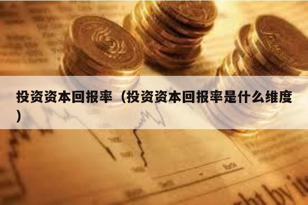 投資資本回報率(投資資本回報率是什么維度)