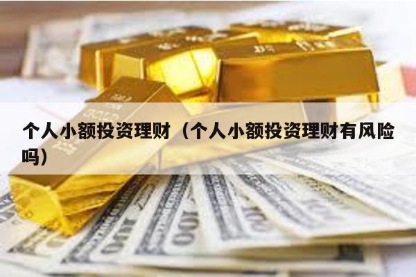 個人小額投資理財(個人小額投資理財有風險嗎)