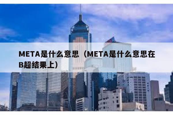 META是什么意思(META是什么意思在B超結(jié)果上)