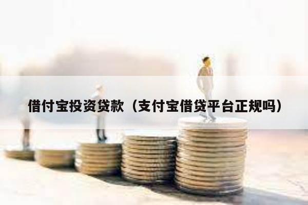 借付寶投資貸款(支付寶借貸平臺正規嗎)