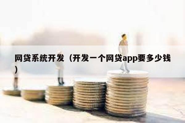 網貸系統開發(開發一個網貸app要多少錢)